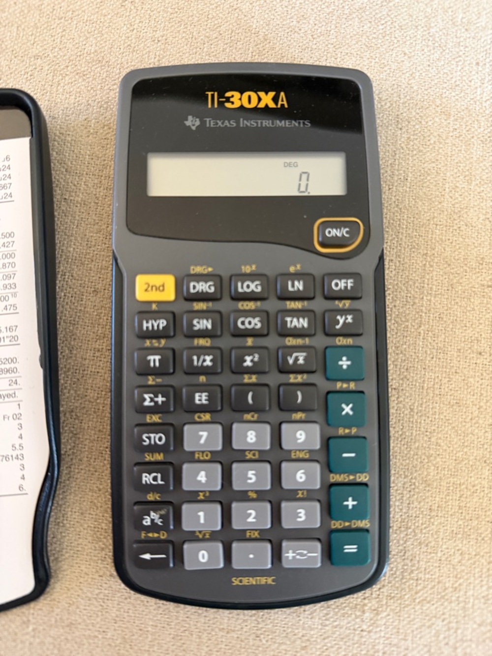 Texas Instruments TI-30XA Scientific Calculator Math Slide Cover - Picture 2 of 4